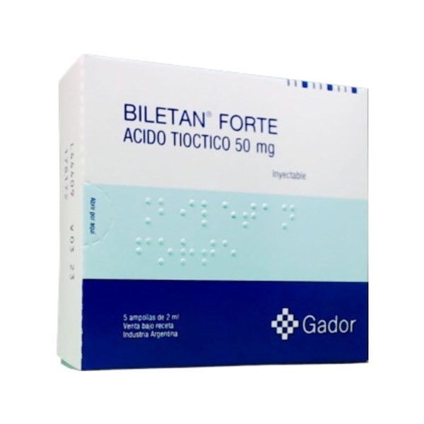 Gador Biletan Forte Tióctico Inyectable x 5 x 2 ml #1