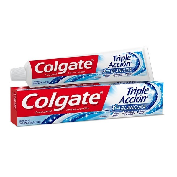 Colgate Crema Dental Triple Acción Extra Blancura 75 Ml alt