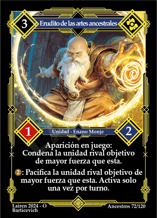 72 Erudito De Las Artes Ancestrales - Coste 3