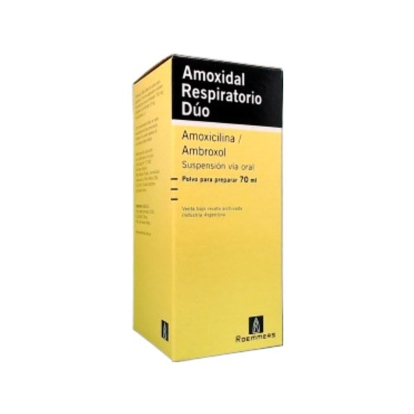 Roemmers Amoxidal Respiratorio Duo Amoxicilina + Ambroxol Suspensión x 70 ml #1