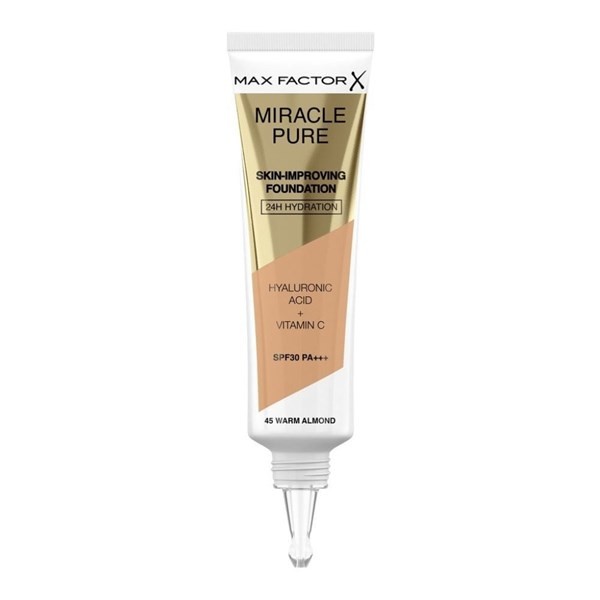 Base de Maquillaje Max Factor Miracle Pure Foundation Spf30 x 30 ml 45 warm Almond alt