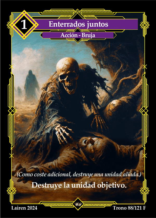088 Enterrados Juntos 1ra Edicion Full Art - Coste 1