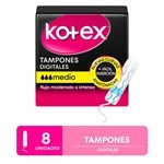 Kotex Tampon Digital Medio (8 Unidades) #1