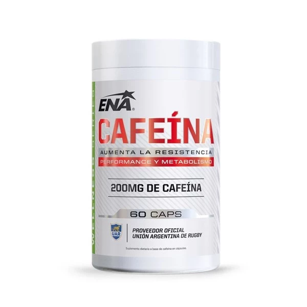 Ena Suplemento Deportivo Cafeína 200 mg (60 Cápsulas)