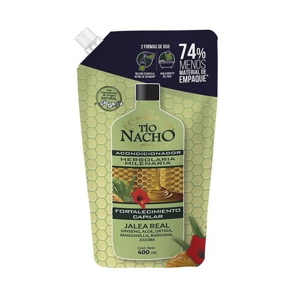 Repuesto Acondicionador Tío Nacho Herbolaria Milenaria X 400 Ml #1