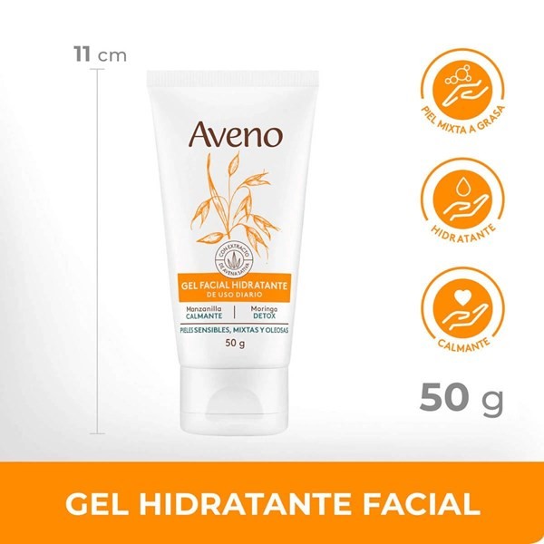 Aveno Crema Gel Facial Hidratante Piel Sensible Y Mixta Aveno 50 g Sin Color alt