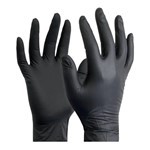 Aurinco Guantes de Nitrilo Negro Caja x 100 Unidades Único #1