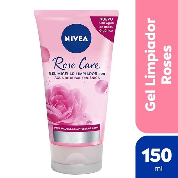  Gel Facial Nivea Rose Care Micelar Limpiador 150ml