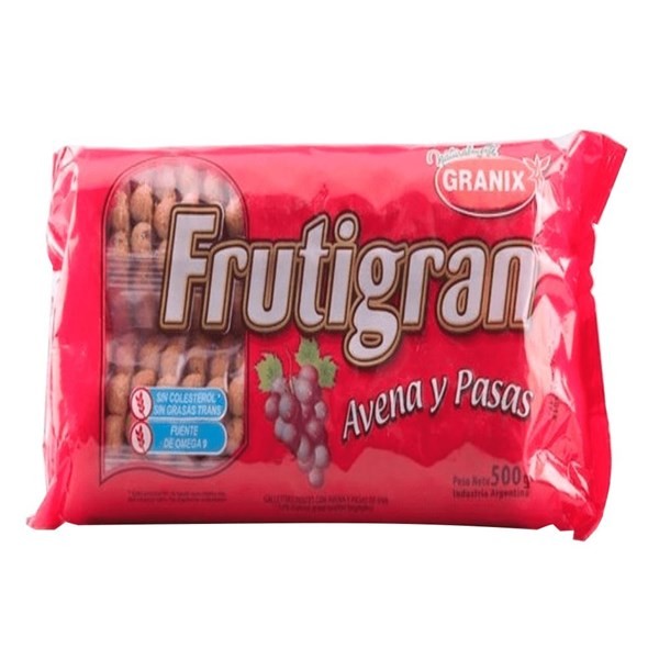 Galletitas Pasas Avena Granix Frutigran 500 Gr #1