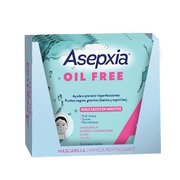 Asepxia Mascarilla Oil Free (10 Unidades) alt