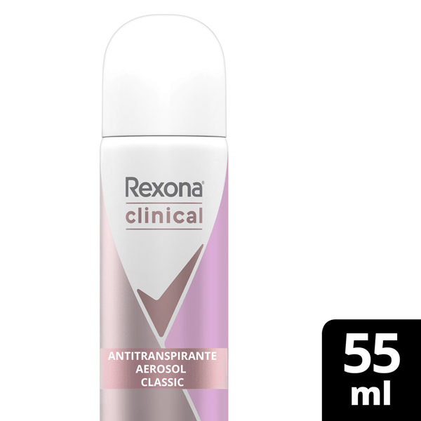 Rexona Aerosol Antitranspirante Clinical Classic 55 ml