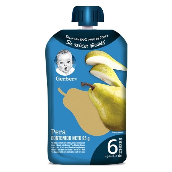 Gerber Papilla Pouch Pera 95 grs #1