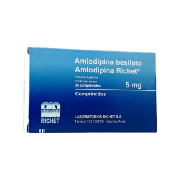 Laboratorios Richet Amlodipina Richet 5 Mg x 30 Comp #1