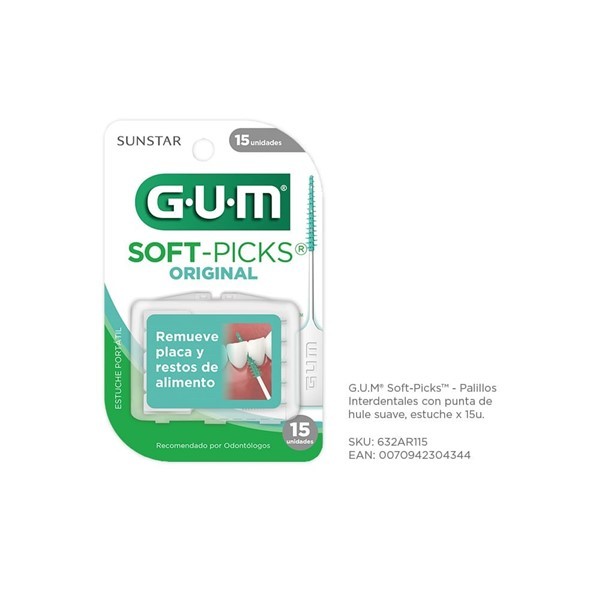 Gum Palillos 632rm Goma (15 Unidades)