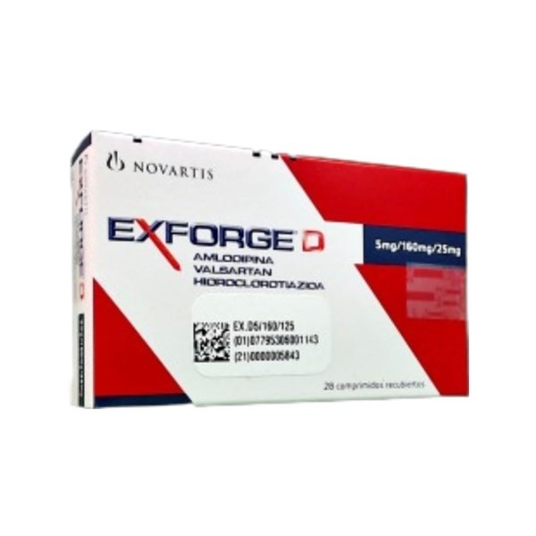 Siegfried Exforge D Valsartán N + Hidroclorotizda + Amlodipina 160 / 25 5 Mg x 28 Comp #1