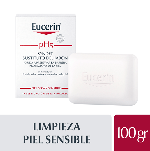 Eucerin Barra Limpiadora Syndet Ph5 Para Piel Seca Y Sensible 100 gr #1