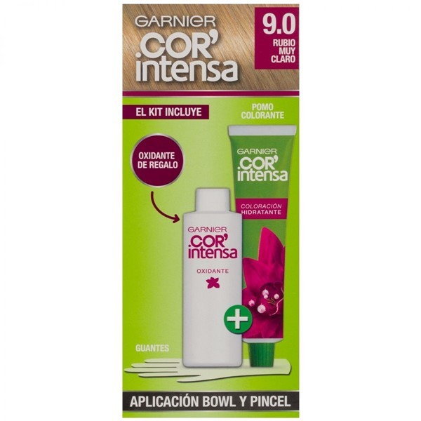 KIT COLORACION NUTRISSE COR INTENSA 9.0 RUBIO MUY CLARO alt