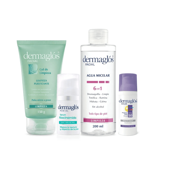 Kit Dermaglós Rutina Piel Mixta a Grasa + Serum Niacinamida #1