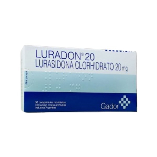Gador Luradon 20 20 Mg Lurasidona,Clorhidrato x 30 Comp #1