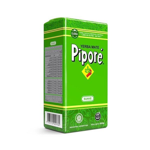 Piporé Pipore Yerba Mate Con Palo Suave Clasica 500 Gr #1