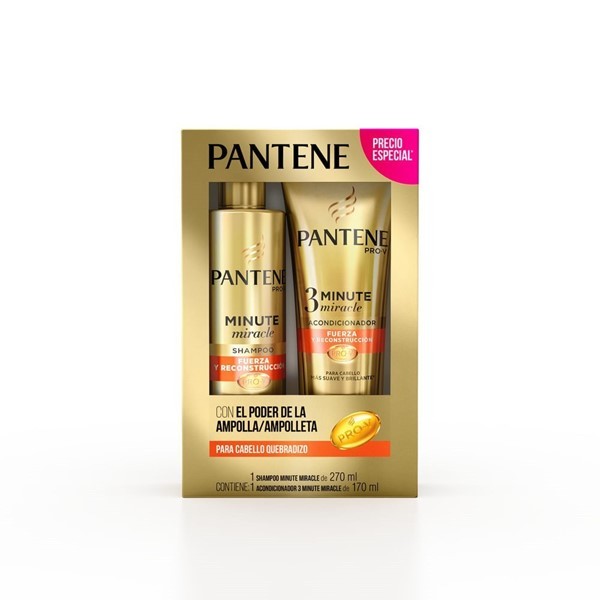 PANTENE 3 Minute Miracle PACK Shampoo 270 ml + Aco 170 ml #1
