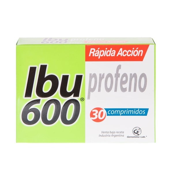 Genomma Ibu 600 Ibuprofeno 600 Mg x 30 Comp #1