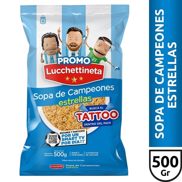 Fideos para Sopa Lucchetti Estrella 500 g #1