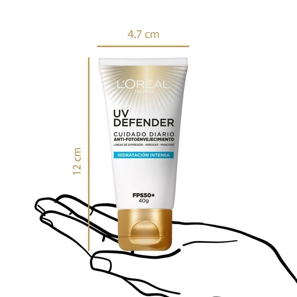 Loreal Paris Uv Defender Protector Solar Fps50+ Hidratacion Intensa 40 gr alt
