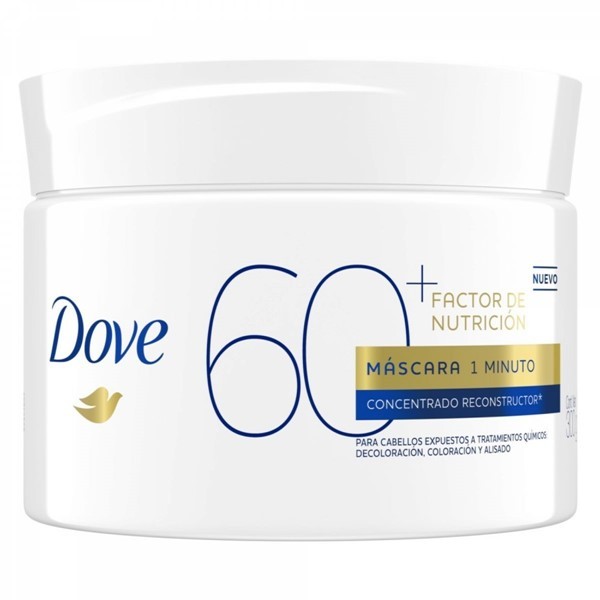 Máscara de Tratamiento Dove 1 minuto Factor Nutrición 60+ 300 gr alt