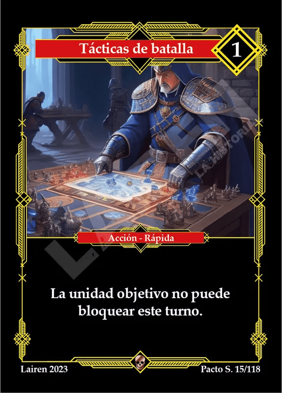 015 Tacticas De Batalla 1ra Edicion - Coste 1