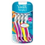 Gillette Máquina Para Afeitar Descartable Venus Simply3 (4 Unidades) #1