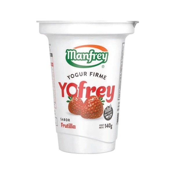 Yogur Firme Manfrey Frutilla 140 g. #1