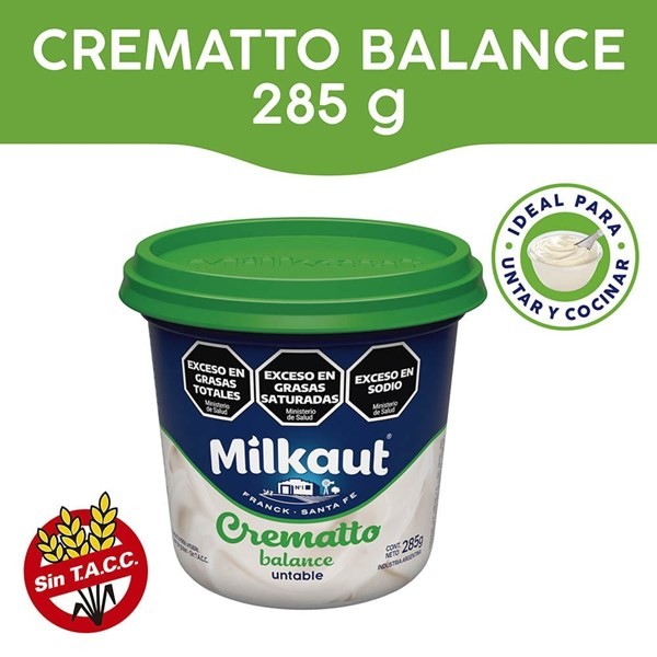 Queso Crematto Balance Milkaut x 285 grs #1