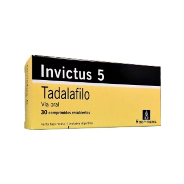Roemmers Invictus Tadalafilo 5 Mg x 30 Comp Recubiertos #1