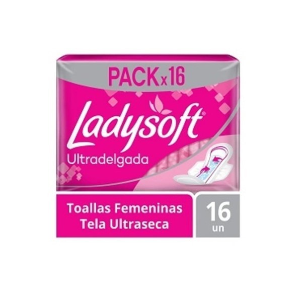 Ladysoft Toallitas Femeninas Ultradelgada Ultraseca X 16u. #1