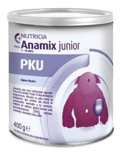 Pku Anamix Junior Neutro Alimento Niños de 1-10 Años 400 g
