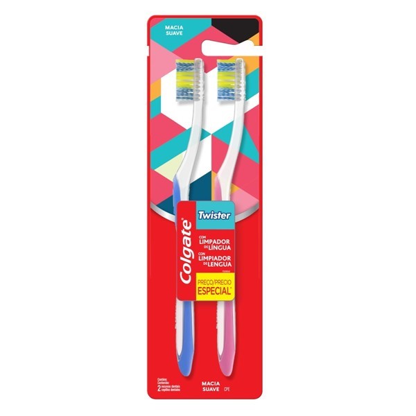 Colgate Cepillo Twister 2X1 Compact Head alt