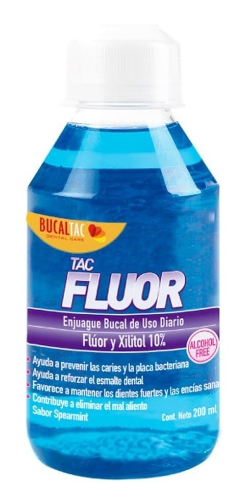 Bucal Tac Fluor Menta Suave Enjuague Bucal x 200 ml #1