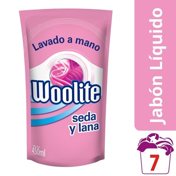 Detergente Woolite Lav Mano Seda Y Lana 450ml