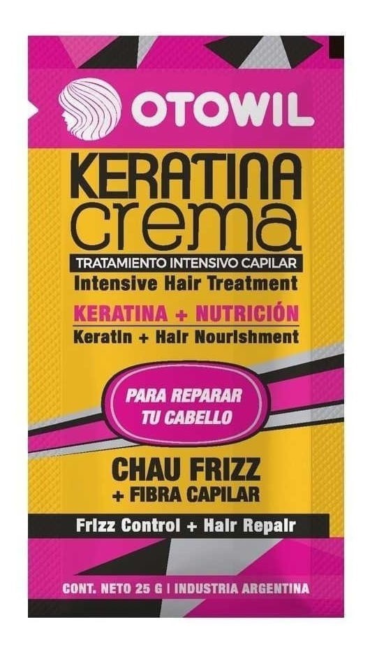 Otowil Keratina Crema Tratamiento Capilar 24 Sob x 25 g #1