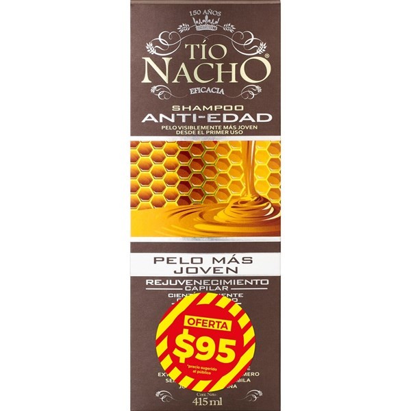 Shampoo Tío Nacho Anti-Caída Anti-Edad x 415 ml #1