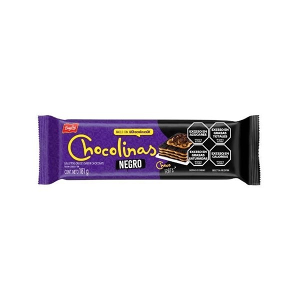 Galletitas Chocolate Negro Chocolinas 181 grs #1