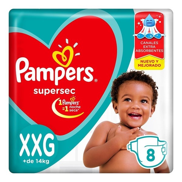 Pampers Pañales Supersec Extra Extra Grande 8 Unidades #1