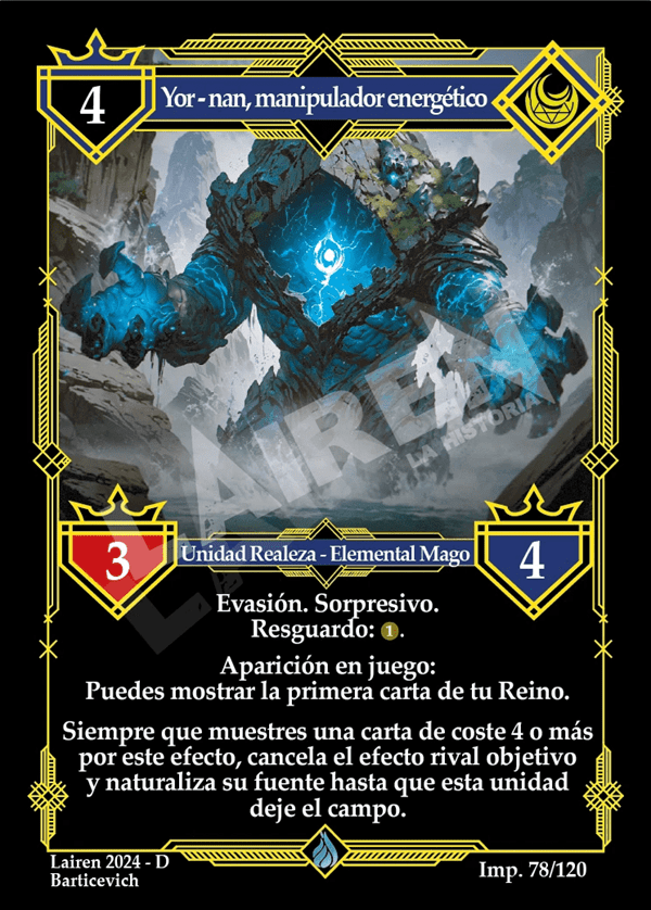 078 Yor-Nan, Manipulador Energetico - Coste 4 #1