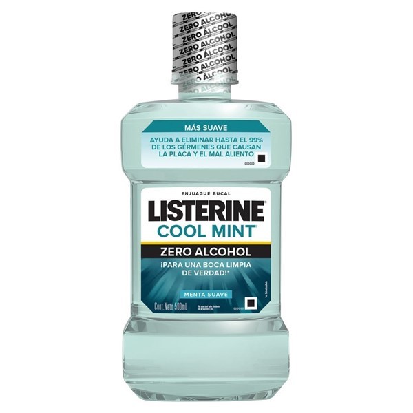 Enjuague Bucal Sin Alcohol Listerine Cool Mint Zero x 500 ml #1