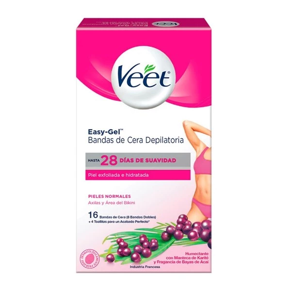 Veet Bandas Depilatorias Corporales Piel Normal (10 Unidades)