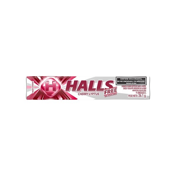 Caramelos Halls Free Cherry 26 grs #1