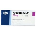 Aldactone-a 25mg | 30 comprimidos | Espironolactona #1