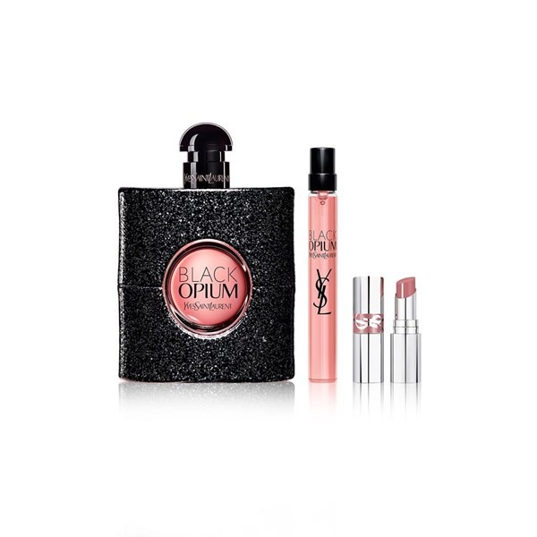 Cofre Yves Saint Laurent Black Opium Edp 90ml  + Edp 10ml + Labial alt