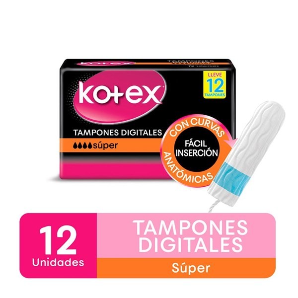 Tampones Kotex Digitales Super 12U #1